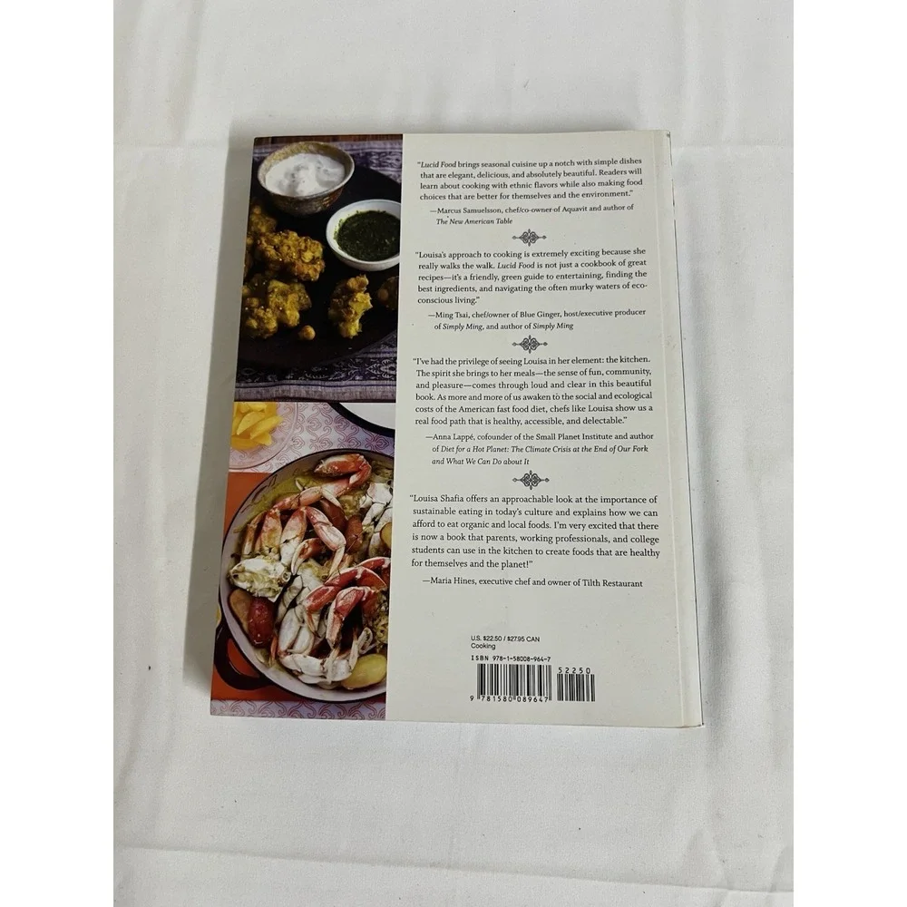 Lucid Food Cooking for an Eco-Conscious Life Louisa Shafia Cookbook 978158008964